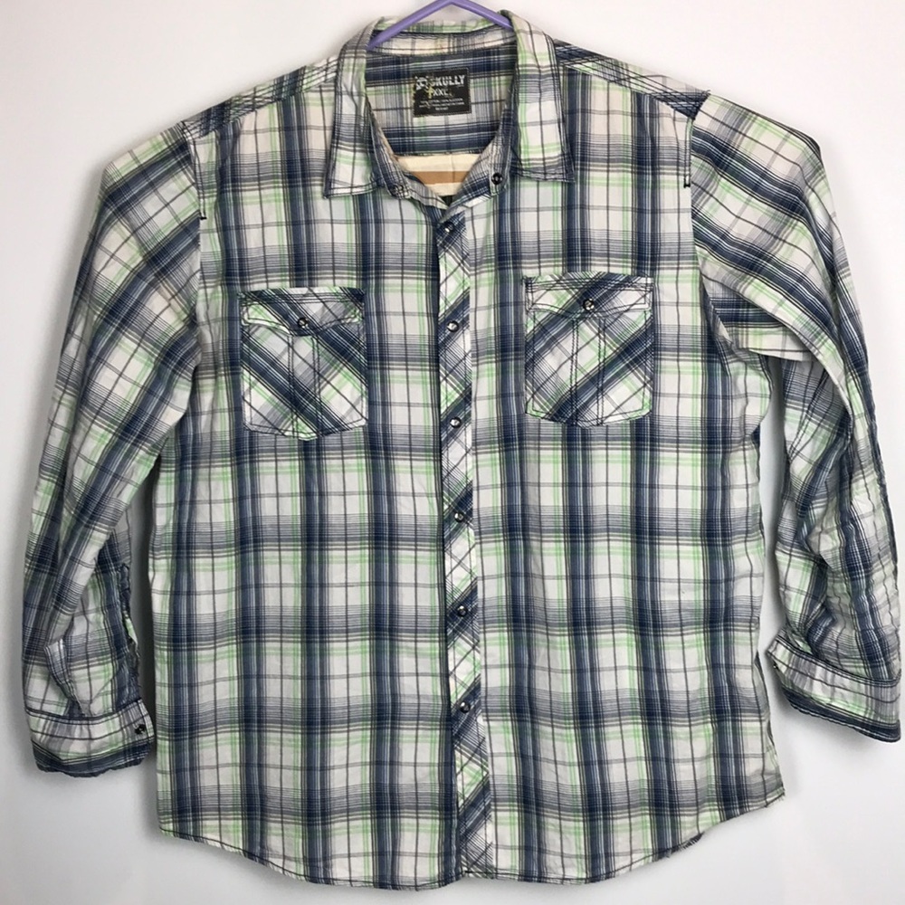 Skully XXL Snap Down Western style Shirt